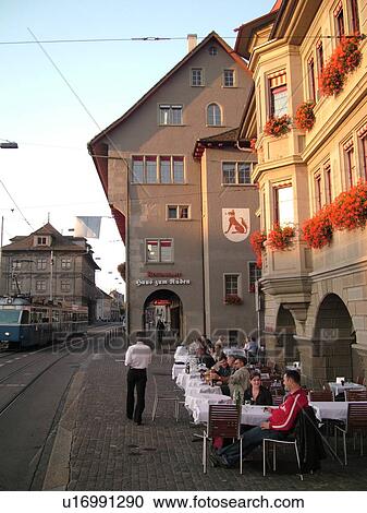 Switzerland, Europe, Zurich, Zuerich, Limmatquai, outdoor cafT, trolley, tram View Large Photo Image Stock Image - Switzerland, Europe, Zurich, Zuerich, Limmatquai, outdoor cafT, trolley, tram. Fotosearch