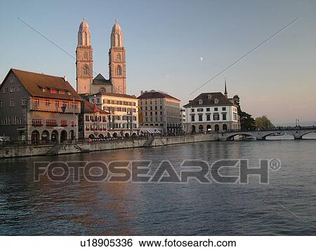 Switzerland, Europe, Zurich, Zuerich, Limmat River View Large Photo Image Stock Photograph - Switzerland, Europe, Zurich, Zuerich, Limmat River. Fotosearch