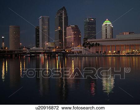Tampa, FL, Florida, Tampa Bay, Garrison Channel, skyline, downtown, evening View Large Photo Image Stock Image - Tampa, FL, Florida, Tampa Bay, Garrison Channel, skyline, downtown, evening. Fotosearch