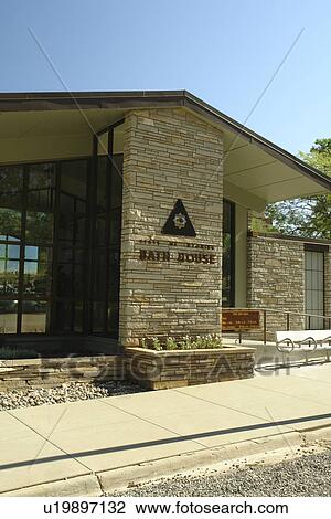 Thermopolis, WY, Wyoming, Hot Springs State Park, Bath House View Large Photo Image Stock Image - Thermopolis, WY, Wyoming, Hot Springs State Park, Bath House. Fotosearch