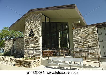 Stock Photography -  Thermopolis, WY, Wyoming, Hot Springs State Park, hot springs, Bath House. Fotosearch