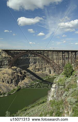 Twin Falls, ID, Idaho, Perrine Memorial Bridge, Snake River Canyon View Large Photo Image Stock Image - Twin Falls, ID, Idaho, Perrine Memorial Bridge, Snake River Canyon. Fotosearch