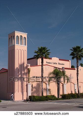 Venice, FL, Florida, downtown, Venice Little Theatre View Large Photo Image Stock Image - Venice, FL, Florida, downtown, Venice Little Theatre. Fotosearch