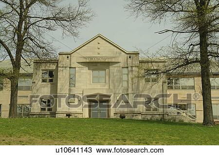 Stock Image -  Villanova, PA, Pennsylvania, Villanova University, West Campus, Garey Hall, School of Law. Fotosearch
