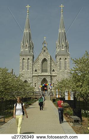Villanova, PA, Pennsylvania, Villanova University, St. Thomas of Villanova Church View Large Photo Image Stock Photo - Villanova, PA, Pennsylvania, Villanova University, St. Thomas of Villanova Church. Fotosearch