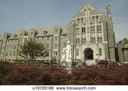 Stock Photograph -  Villanova, PA, Pennsylvania, Villanova University, St. Thomas of Villanova Church. Fotosearch