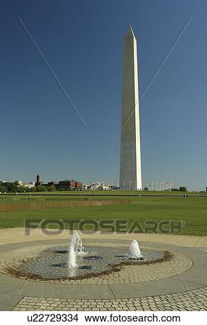 Washington DC, D. C District of Columbia, Washington Monument, National Mall, Nation's Capital, fountain View Large Photo Image Picture - Washington DC, D. C District of Columbia, Washington Monument, National Mall, Nation's Capital, fountain. Fotosearch