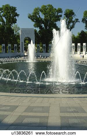 Washington DC, D. C District of Columbia, World War II Memorial, Atlantic Pavilion, Memorial Pillars, Fountain, National Mall, Memorial Parks, Nation's Capital View Large Photo Image Stock Image - Washington DC, D. C District of Columbia, World War II Memorial, Atlantic Pavilion, Memorial Pillars, Fountain, National Mall, Memorial Parks, Nation's Capital. Fotosearch