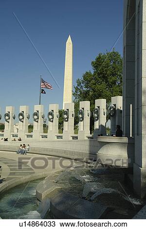 Washington DC, D. C District of Columbia, World War II Memorial, Memorial Pillars, National Mall, Memorial Parks, Nation's Capital, Washington Monument View Large Photo Image Stock Image - Washington DC, D. C District of Columbia, World War II Memorial, Memorial Pillars, National Mall, Memorial Parks, Nation's Capital, Washington Monument. Fotosearch