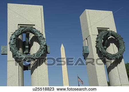 Washington DC, D. C District of Columbia, World War II Memorial, Memorial Pillars, National Mall, Memorial Parks, Nation's Capital, Washington Monument View Large Photo Image Stock Image - Washington DC, D. C District of Columbia, World War II Memorial, Memorial Pillars, National Mall, Memorial Parks, Nation's Capital, Washington Monument. Fotosearch