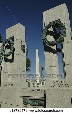 Washington DC, D. C District of Columbia, World War II Memorial, Memorial Pillars, National Mall, Memorial Parks, Nation's Capital, Washington Monument View Large Photo Image Stock Photo - Washington DC, D. C District of Columbia, World War II Memorial, Memorial Pillars, National Mall, Memorial Parks, Nation's Capital, Washington Monument. Fotosearch