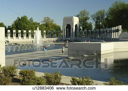 Washington DC, D. C District of Columbia, World War II Memorial, Fountain, National Mall, Memorial Parks, Nation's Capital View Large Photo Image Stock Photograph - Washington DC, D. C District of Columbia, World War II Memorial, Fountain, National Mall, Memorial Parks, Nation's Capital. Fotosearch