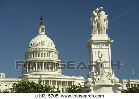 Washington DC, D. C District of Columbia, U. S. Capitol Building, Peace Monument, Capitol Hill, Nation's Capital View Large Photo Image Stock Photography - Washington DC, D. C District of Columbia, U. S. Capitol Building, Peace Monument, Capitol Hill, Nation's Capital. Fotosearch