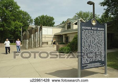 Stock Photo -  West Branch, IA, Iowa, Herbert Hoover National Historic Site, Hoovers West Branch. Fotosearch