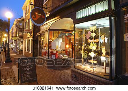 West Chester, PA, Pennsylvania, Chester County, Main Street, Plain Jane Shop, downtown, evening View Large Photo Image Stock Image - West Chester, PA, Pennsylvania, Chester County, Main Street, Plain Jane Shop, downtown, evening. Fotosearch