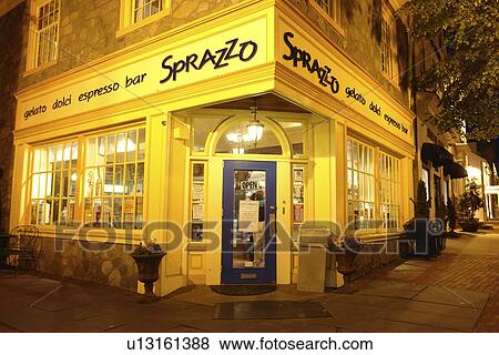 West Chester, PA, Pennsylvania, Chester County, Main Street, Sprazzo Espresso Bar, downtown, evening View Large Photo Image Stock Photo - West Chester, PA, Pennsylvania, Chester County, Main Street, Sprazzo Espresso Bar, downtown, evening. Fotosearch