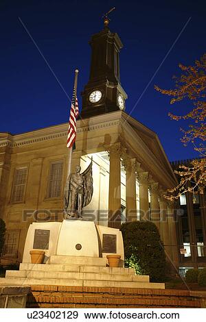West Chester, PA, Pennsylvania, Chester County, Chester County Courthouse ca. 1724, Old Glory Statue, American Flag, downtown, evening View Large Photo Image Stock Photo - West Chester, PA, Pennsylvania, Chester County, Chester County Courthouse ca. 1724, Old Glory Statue, American Flag, downtown, evening. Fotosearch