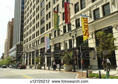 Stock Image -  Wilmington, DE, Delaware, Dupont Theatre, downtown. Fotosearch