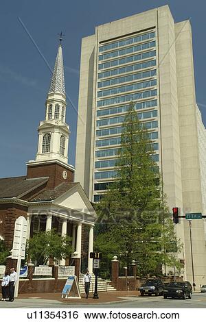 Stock Photograph -  Wilmington, DE, Delaware, First and Central Presbyterian Church, downtown. Fotosearch