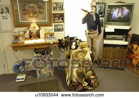 Picture -  Winterset, Madison County, IA, Iowa, John Wayne Birthplace, store, visitor center. Fotosearch