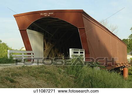Winterset, Madison County, IA, Iowa, Covered Bridges of Madison County, Holliwell Bridge, Middle River View Large Photo Image Stock Image - Winterset, Madison County, IA, Iowa, Covered Bridges of Madison County, Holliwell Bridge, Middle River. Fotosearch