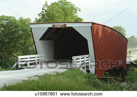 Winterset, Madison County, IA, Iowa, Covered Bridges of Madison County, Cedar Bridge View Large Photo Image Stock Image - Winterset, Madison County, IA, Iowa, Covered Bridges of Madison County, Cedar Bridge. Fotosearch