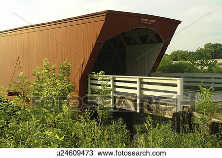 Winterset, Madison County, IA, Iowa, Covered Bridges of Madison County, Holliwell Bridge, Middle River View Large Photo Image Stock Image - Winterset, Madison County, IA, Iowa, Covered Bridges of Madison County, Holliwell Bridge, Middle River. Fotosearch