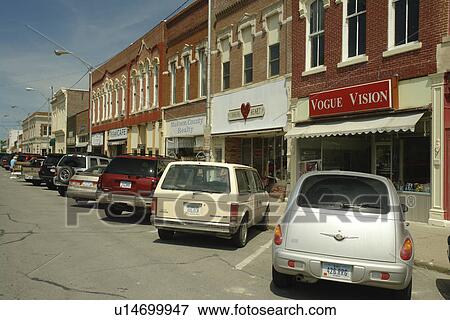 Stock Photo -  Winterset, Madison County, IA, Iowa, downtown. Fotosearch