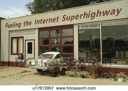 Winterset, Madison County, IA, Iowa, Old gas station, internet View Large Photo Image Stock Photo - Winterset, Madison County, IA, Iowa, Old gas station, internet. Fotosearch