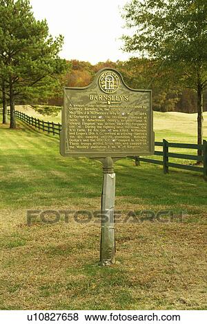 Adairsville, GA, Georgia, Barnsley Gardens Resort, Antebellum Plantation, historic marker View Large Photo Image Stock Photo - Adairsville, GA, Georgia, Barnsley Gardens Resort, Antebellum Plantation, historic marker. Fotosearch