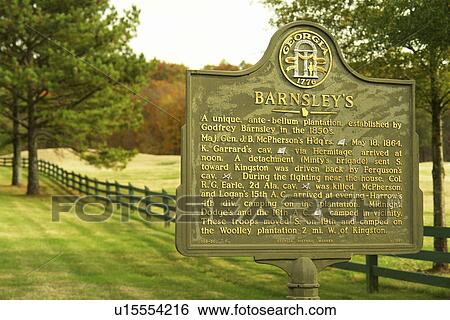 Adairsville, GA, Georgia, Barnsley Gardens Resort, Antebellum Plantation, historic marker View Large Photo Image Stock Photograph - Adairsville, GA, Georgia, Barnsley Gardens Resort, Antebellum Plantation, historic marker. Fotosearch
