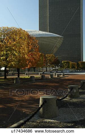 Albany, NY, New York, Governor Nelson A. Rockefeller Empire State Plaza, The Egg View Large Photo Image Stock Photograph - Albany, NY, New York, Governor Nelson A. Rockefeller Empire State Plaza, The Egg. Fotosearch