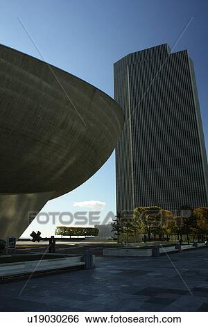 Albany, NY, New York, Governor Nelson A. Rockefeller Empire State Plaza, The Egg View Large Photo Image Stock Photograph - Albany, NY, New York, Governor Nelson A. Rockefeller Empire State Plaza, The Egg. Fotosearch