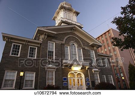 Picture -  Allentown, PA, Pennsylvania, Lehigh County Courthouse, evening. Fotosearch