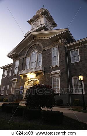 Stock Photo -  Allentown, PA, Pennsylvania, Lehigh County Courthouse, evening. Fotosearch