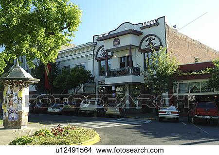 Picture -  Ashland, OR, Oregon, downtown. Fotosearch