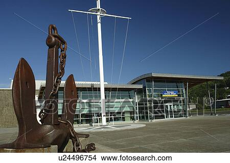 Picture -  Astoria, OR, Oregon, Pacific Ocean, Pacific Coast Scenic Byway, Rt Route, Highway 101, Columbia River Maritime Museum. Fotosearch