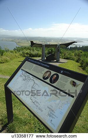 Astoria, OR, Oregon, Pacific Ocean, Pacific Coast Scenic Byway, Rt Route, Highway 101, Columbia River, Coxcomb Hill, Lewis & Clark Expedition, National Historical Park, interpretive sign View Large Photo Image Stock Photo - Astoria, OR, Oregon, Pacific Ocean, Pacific Coast Scenic Byway, Rt Route, Highway 101, Columbia River, Coxcomb Hill, Lewis & Clark Expedition, National Historical Park, interpretive sign. Fotosearch