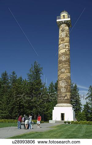 Astoria, OR, Oregon, Pacific Ocean, Pacific Coast Scenic Byway, Rt Route, Highway 101, Columbia River, Coxcomb Hill, Astoria Column View Large Photo Image Stock Photograph - Astoria, OR, Oregon, Pacific Ocean, Pacific Coast Scenic Byway, Rt Route, Highway 101, Columbia River, Coxcomb Hill, Astoria Column. Fotosearch
