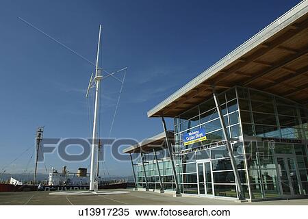 Stock Photography -  Astoria, OR, Oregon, Pacific Ocean, Pacific Coast Scenic Byway, Rt Route, Highway 101, Columbia River Maritime Museum. Fotosearch
