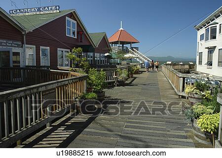 Stock Photography -  Astoria, OR, Oregon, Pacific Ocean, Pacific Coast Scenic Byway, Rt Route, Highway 101, Columbia River, Riverfront. Fotosearch
