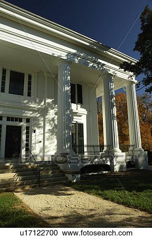 Stock Image -  Athens, GA, Georgia, Taylor-Grady House, Greek Revival mansion. Fotosearch