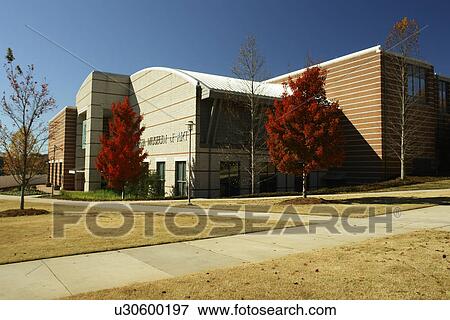 Stock Photo -  Athens, GA, Georgia, University of Georgia, Georgia Museum of Art, autumn. Fotosearch