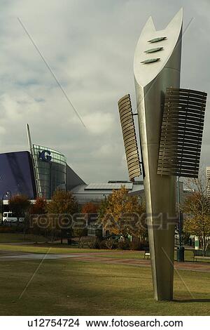 Atlanta, GA, Georgia, Centennial Olympic Park, Olympic Torch, Georgia Aquarium View Large Photo Image Picture - Atlanta, GA, Georgia, Centennial Olympic Park, Olympic Torch, Georgia Aquarium. Fotosearch