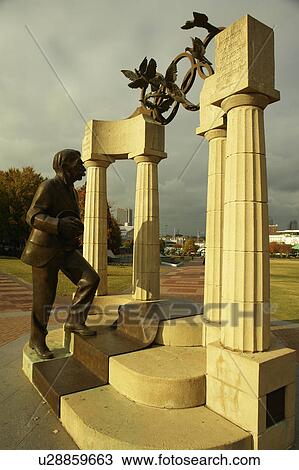 Atlanta, GA, Georgia, Centennial Olympic Park, Gateway of Dreams sculpture, Baron Pierre de Coubertin, statue View Large Photo Image Stock Image - Atlanta, GA, Georgia, Centennial Olympic Park, Gateway of Dreams sculpture, Baron Pierre de Coubertin, statue. Fotosearch