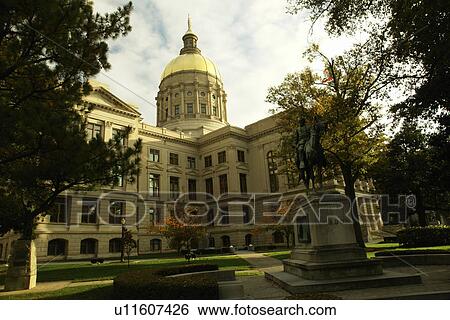 Atlanta, GA, Georgia, Downtown, State Capitol Building View Large Photo Image Stock Photograph - Atlanta, GA, Georgia, Downtown, State Capitol Building. Fotosearch