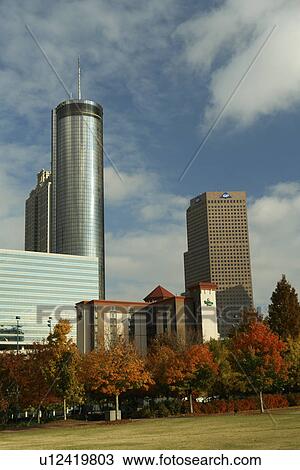 Atlanta, GA, Georgia, Downtown Skyline, Centennial Olympic Park, site of the 1996 games View Large Photo Image Stock Image - Atlanta, GA, Georgia, Downtown Skyline, Centennial Olympic Park, site of the 1996 games. Fotosearch