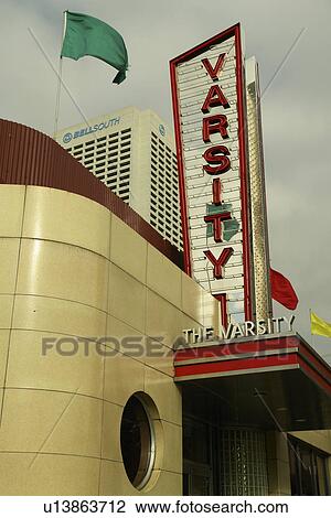 Atlanta, GA, Georgia, Downtown, The Varsity View Large Photo Image Stock Image - Atlanta, GA, Georgia, Downtown, The Varsity. Fotosearch