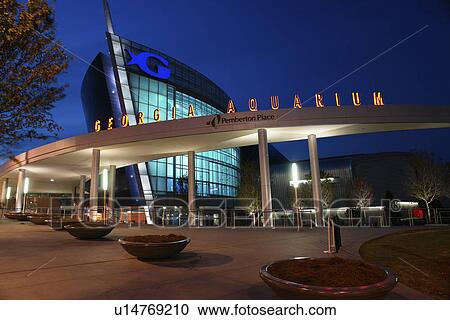 Atlanta, GA, Georgia, Georgia Aquarium at Pemberton Place, evening View Large Photo Image Stock Image - Atlanta, GA, Georgia, Georgia Aquarium at Pemberton Place, evening. Fotosearch