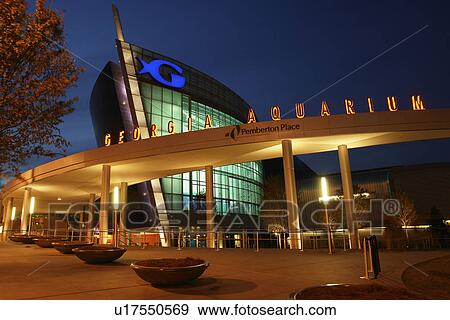 Atlanta, GA, Georgia, Georgia Aquarium at Pemberton Place, evening View Large Photo Image Stock Photo - Atlanta, GA, Georgia, Georgia Aquarium at Pemberton Place, evening. Fotosearch